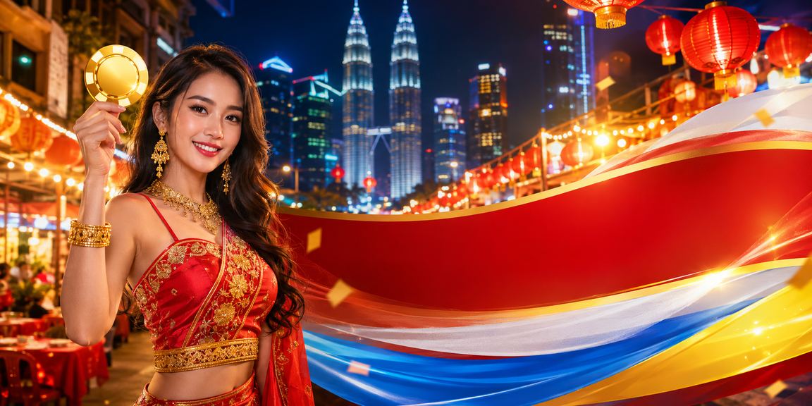 Suasana pertaruhan kasino langsung gaya Melayu di Kuala Lumpur termasuk Baccarat