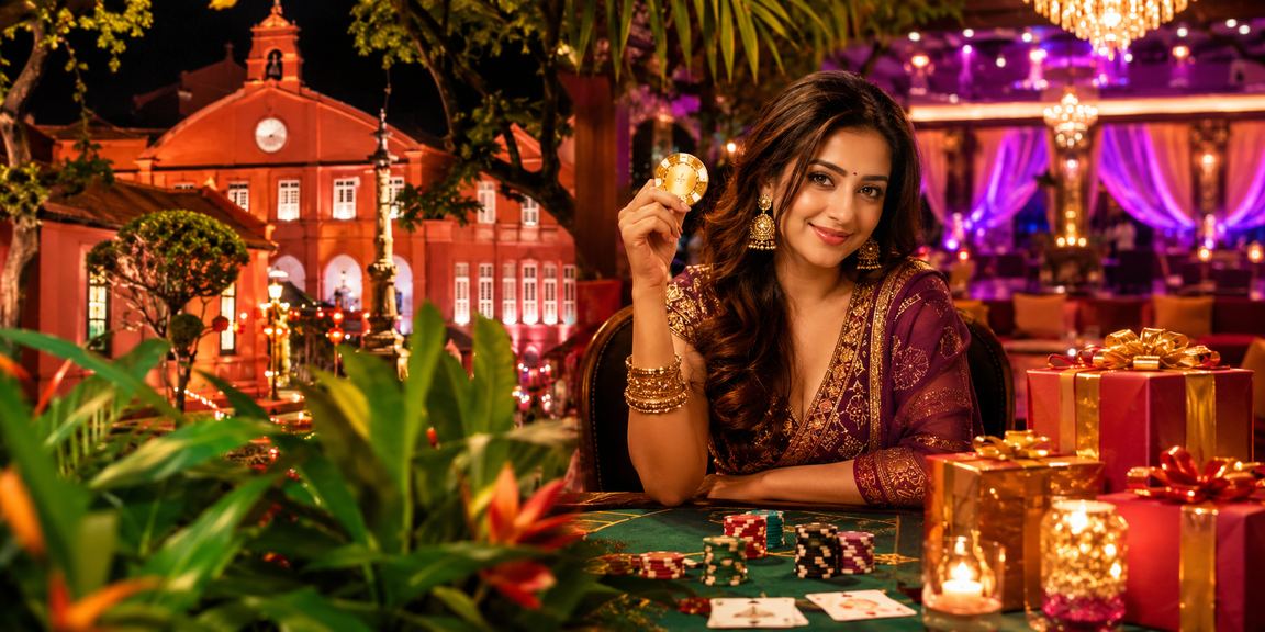 Suasana permainan kasino gaya Melayu di Melaka termasuk poker dan roulette